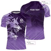 Ice Wolf Purple Version Custom BJJ Rash Guard for Men - Image 5