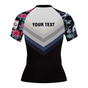 Japanese Wave Cherry Blossom Custom BJJ MMA Rash Guard for Women - Image 4