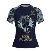 Lotus Dragon Cherry Blossom Custom BJJ Rash Guard for Women - Image 3