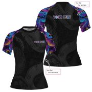 Neon Snake Custom BJJ MMA Rash Guard for Women - Image 5