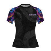 Neon Snake Custom BJJ MMA Rash Guard for Women - Image 3