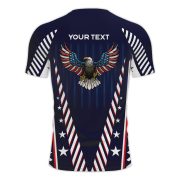 Patriotic USA Flag Stars and Stripes Custom BJJ Rash Guard for Men - Image 4