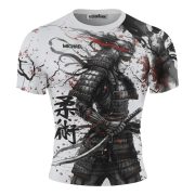 Samurai Cherry Blossom BJJ Custom Brazilian Jiu Jitsu Rash Guard - Image 3