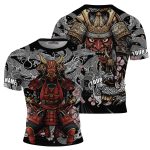 Samurai Spirit Dragon Sakura BJJ Custom Brazilian Jiu Jitsu Rash Guard
