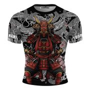 Samurai Spirit Dragon Sakura BJJ Custom Brazilian Jiu Jitsu Rash Guard - Image 3