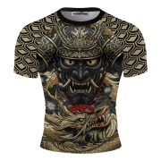 Samurai Warrior Golden Dragon BJJ Custom Brazilian Jiu Jitsu Rash Guard - Image 3