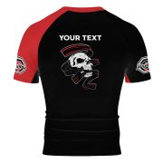 Smoke Skull Red BJJ Custom Brazilian Jiu Jitsu Rash Guard - Image 4