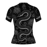 Snake Peonies Lotus Flowers Monochrome Design Custom - Image 4