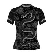 Snake Peonies Lotus Flowers Monochrome Design Custom - Image 3
