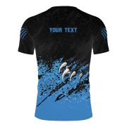 Blue Wolf Claws Custom BJJ Rash Guard for Men - Image 4