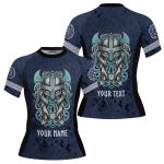 Norse Mythology Valhalla Custom BJJ MMA Rash Guard for Women