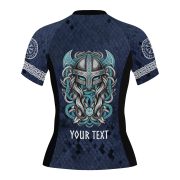 Norse Mythology Valhalla Custom BJJ MMA Rash Guard for Women - Image 4