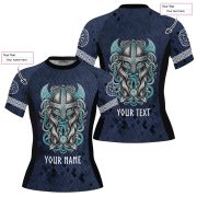 Norse Mythology Valhalla Custom BJJ MMA Rash Guard for Women - Image 5