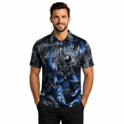 Gothic Skull Crown 8 Ball Billiard Custom Pool Shirt - Image 2