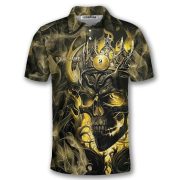 Gothic Skull Crown 9 Ball Billiard Custom Pool Shirt - Image 3