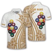 9 Ball Pool Polynesia Tattoo Ocean Soul Custom Billiards Shirt