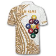 9 Ball Pool Polynesia Tattoo Ocean Soul Custom Billiards Shirt - Image 4