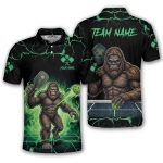 Bigfoot Green Lightnings Sasquatch Custom Pickleball Shirt