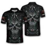 Grim Reaper Praying Cross Skull Custom Pickleball Shirt