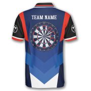 Patriotic Texas Map Red Blue Sports Design Dartboard Custom Darts Shirt - Image 4