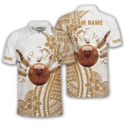 Polynesia Tattoo Ocean Soul Bowling Strike Custom Bowling Shirt