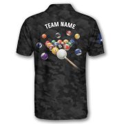 Texas Flag Black Camo Billiard Custom Pool Shirt - Image 4