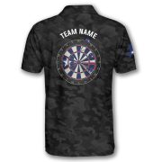 Texas Flag Black Camo Custom Darts Shirt - Image 4