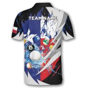 Texas Flag Sharp Knives Billiard Custom Pool Shirt - Image 4