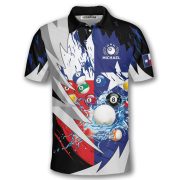 Texas Flag Sharp Knives Billiard Custom Pool Shirt - Image 3
