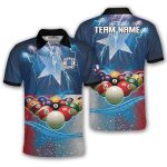 Texas Lone Star Lightnings Retro Billiard Custom Pool Shirt