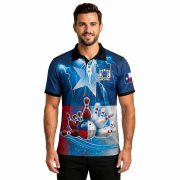 Texas Lone Star Retro Bowling Strike Custom Bowling Shirt - Image 2