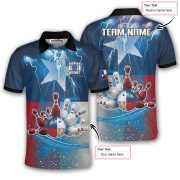 Texas Lone Star Retro Bowling Strike Custom Bowling Shirt - Image 5