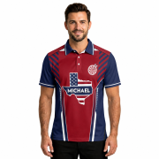 Texas Map Patriotic Pride Blue Red Dartboard Custom Darts Shirt - Image 2