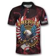 American Eagle Glory Wings Patriotic 8 Ball Billiards Custom Pool Shirt - Image 3