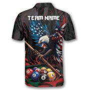 American Eagle Patriotic Billiards Custom Pool Shirt - Image 4