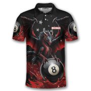 Dragon Red Blood 8 Ball Pool Custom Billiards Shirt - Image 3
