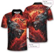 Fierce Werewolf Blood Moon 8 Ball Pool Custom Billiards Shirt - Image 5