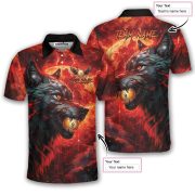 Fierce Werewolf Blood Moon 9 Ball Pool Custom Billiards Shirt - Image 5