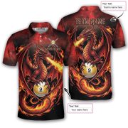 Fiery Dragon Red Flame 9 Ball Pool Custom Billiards - Image 5