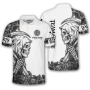 Grim Reaper Camo Woodland Design Custom Darts Shirt