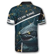 Shark Lava Ocean Fire 9 Ball Pool Custom Billiards Shirt - Image 4