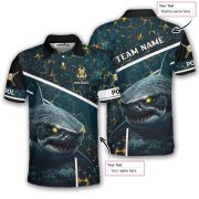 Shark Lava Ocean Fire 9 Ball Pool Custom Billiards Shirt - Image 5